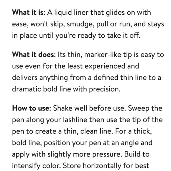 Stila All Day Waterproof Liquid Eye Liner Midnight - Picture 3 of 3